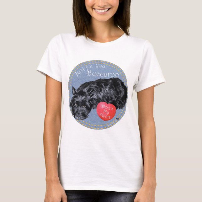 Camiseta Valentín del Terrier Escocés (Anverso)