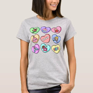 Camiseta Valentine Candy Hearts