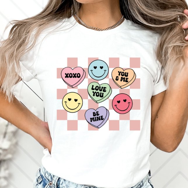 Camiseta Valentine Candy Hearts Shirt, Conversation Heart (Subido por el creador)