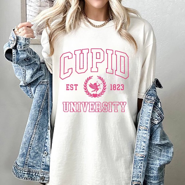 Camiseta Valentine Cupid University Love Personalizado (Subido por el creador)