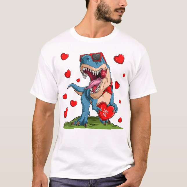 Camiseta Valentine Dinosaur (Anverso)