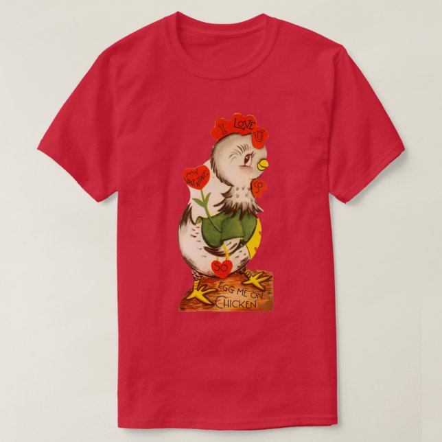 Camiseta Valentine Egg me sigue (Diseño del anverso)