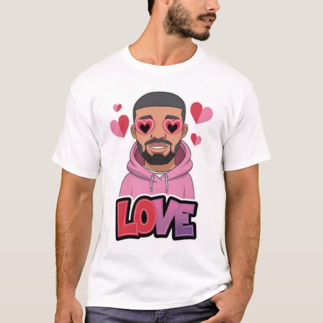 Camiseta Valentine Eye Heart Drake (Anverso)