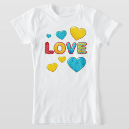 Camiseta Valentine Fun 3D Mix and Match KIDS