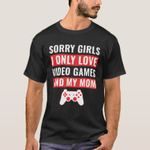 Valentine Gaming Love Mom y Video Games T-Shirt