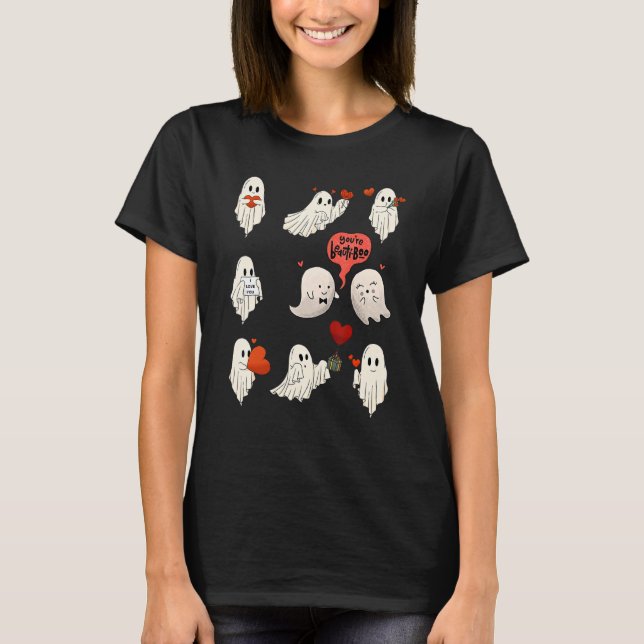 Camiseta Valentine Ghost Tees, You're Beauti-boo, Funny Val (Anverso)