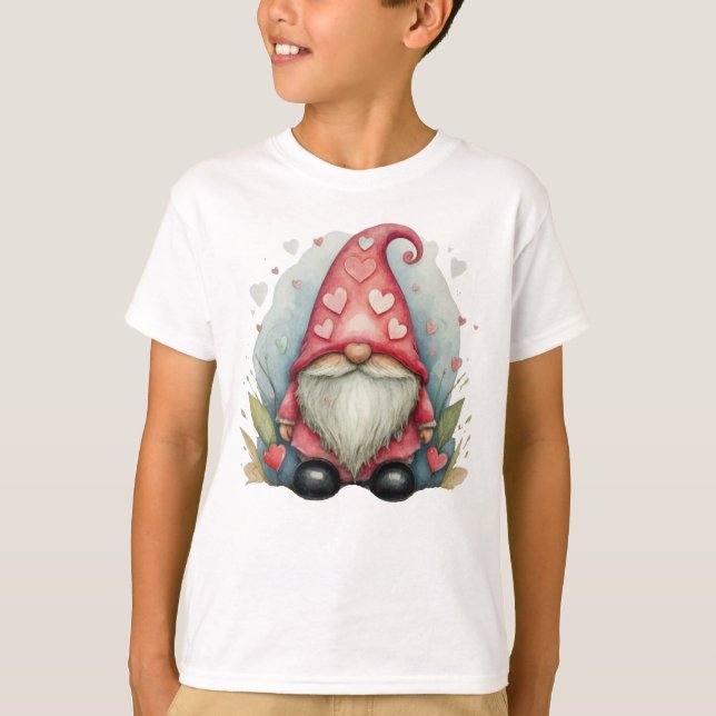 Camiseta Valentine Gnome Enamorado, Día de San Valentín Gno (Anverso)