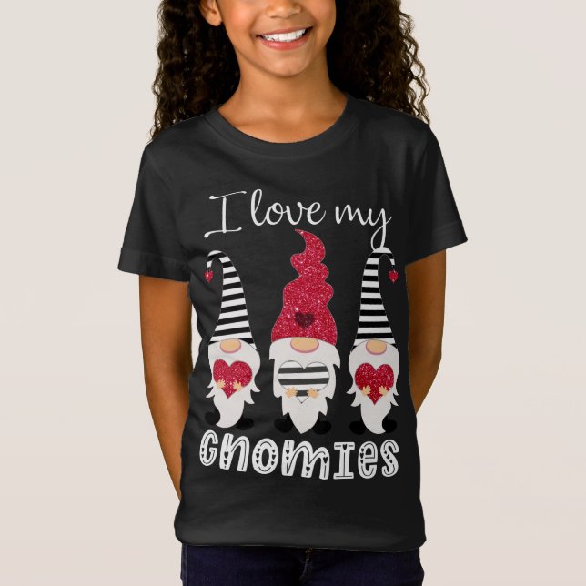 Camiseta Valentine Gnomes me encantan mis genomas (Anverso)