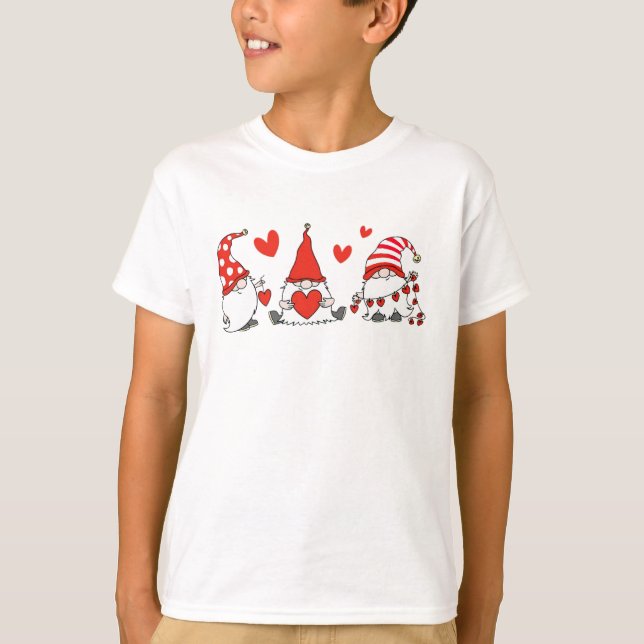 Camiseta Valentine Gnomies Gracioso Feliz Día de San Valent (Anverso)