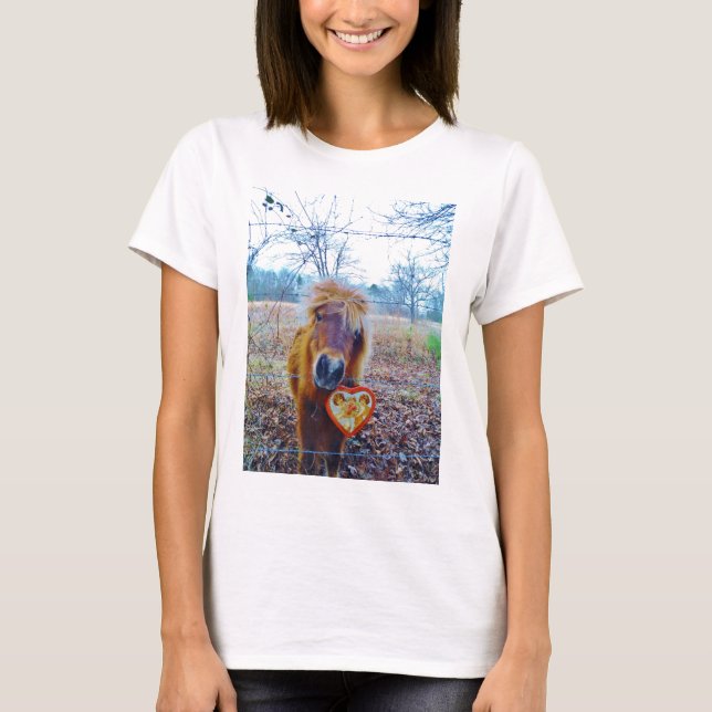 Camiseta Valentine Heart Horse (Anverso)