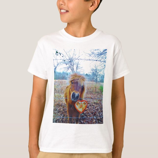 Camiseta Valentine Heart Horse (Anverso)