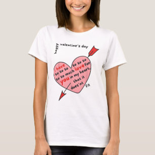 Camiseta Valentine Heart por San Valentín