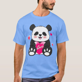 Camiseta Valentine Panda en el amor
