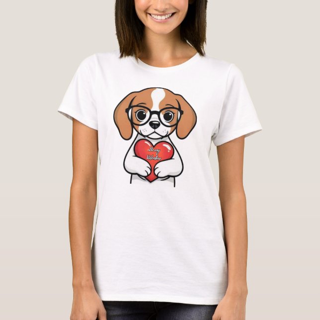 Camiseta Valentine Puppy (Anverso)