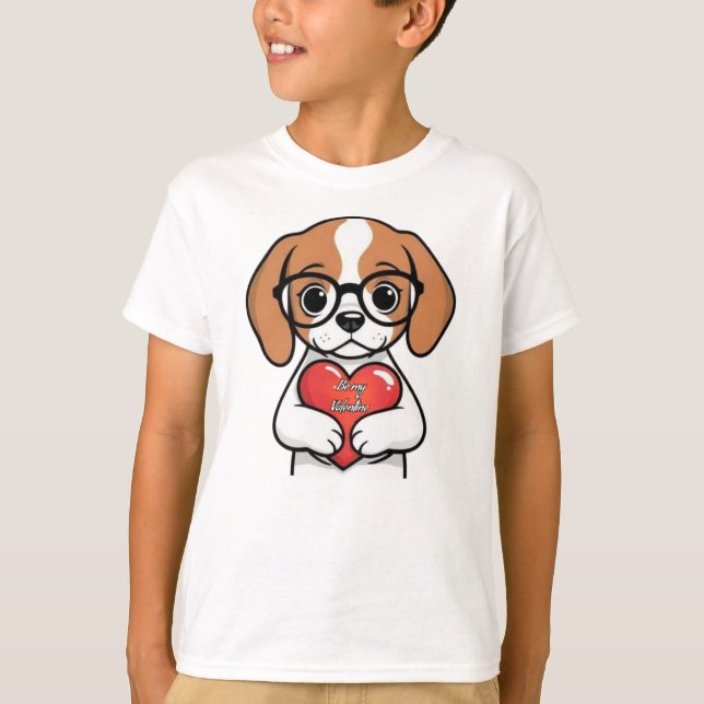 Camiseta Valentine Puppy (Anverso)