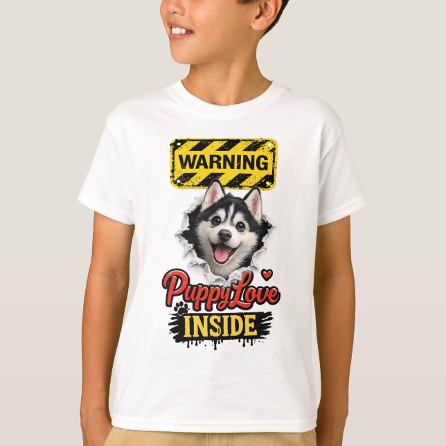Camiseta Valentine Puppy Love (Anverso)