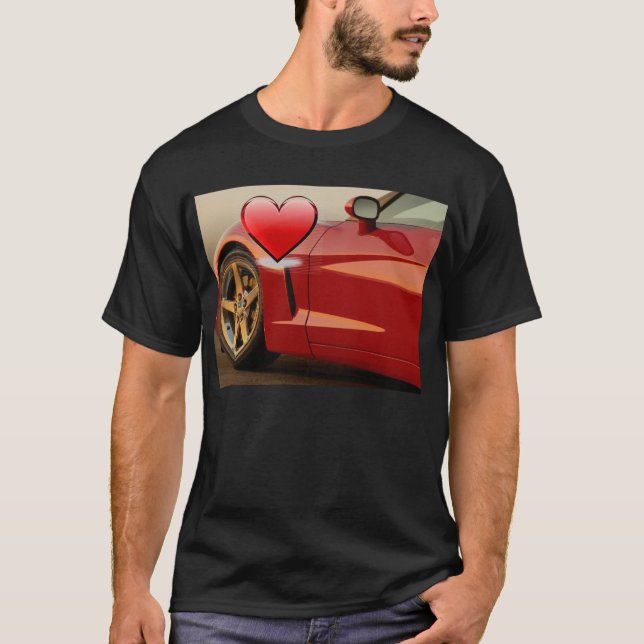 Camiseta Valentine Red Corvette (Anverso)