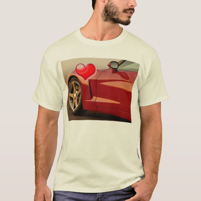 Camiseta Valentine Red Corvette (Anverso)