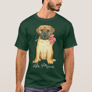 Camiseta Valentine Rosa Bullmastiff T-Shirt