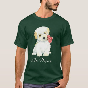 Camiseta Valentine Rosa Coton de Tulear