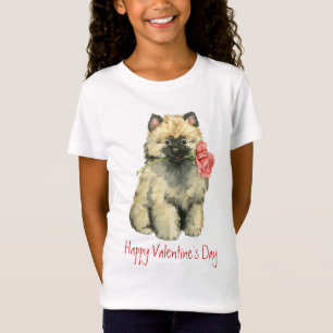 Camiseta Valentine Rosa Keeshond