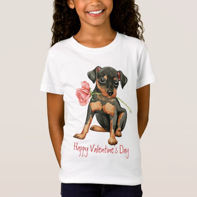 Camiseta Valentine Rosa Min Pin (Anverso)