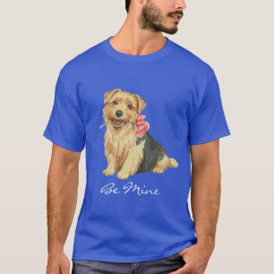 Camiseta Valentine Rosa Norfolk Terrier