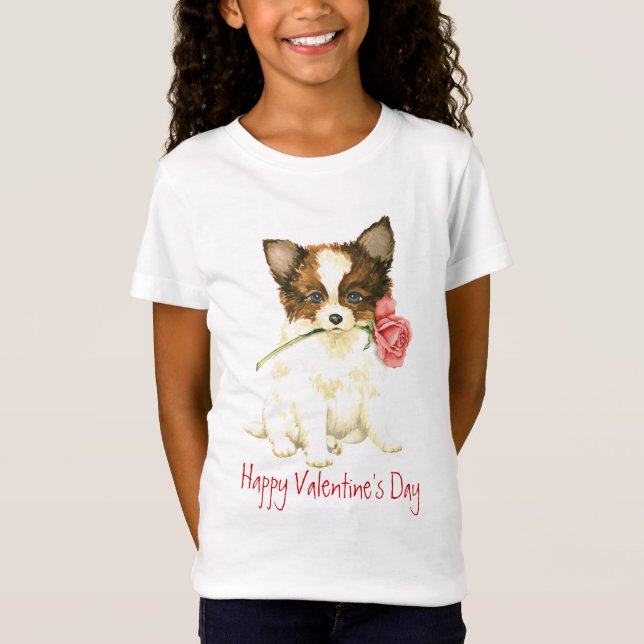 Camiseta Valentine Rosa Papillon (Anverso)