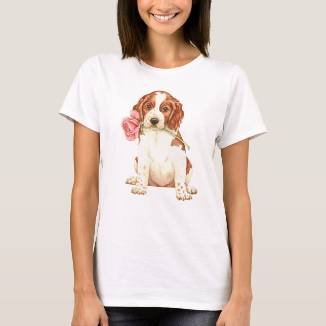 Camiseta Valentine Rosa Welshie (Anverso)