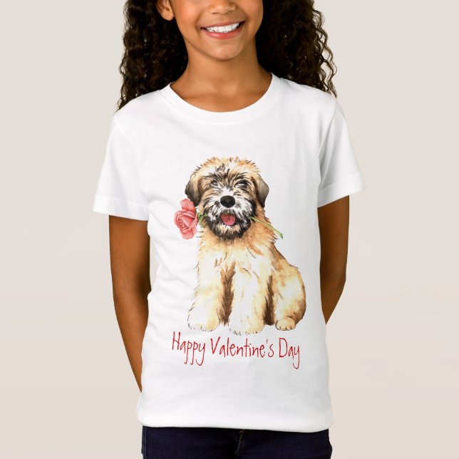 Camiseta Valentine Rosa Wheaten (Anverso)