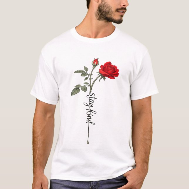 Camiseta Valentine Rose Graphic Men’s T-Shirt  (Anverso)