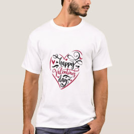 Camiseta Valentine’s Day Love T-Shirt – Romantic Graphic 