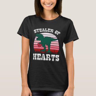 Camiseta Valentine s Day STEALER OF HEARTS  Rex Dinosaur Bo