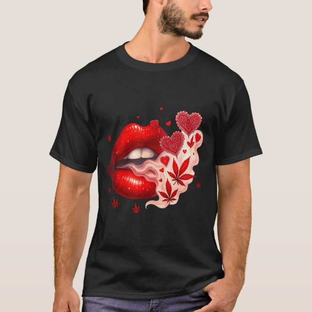 Camiseta Valentine’s Day Weed Lover Stoner Babe  (Anverso)