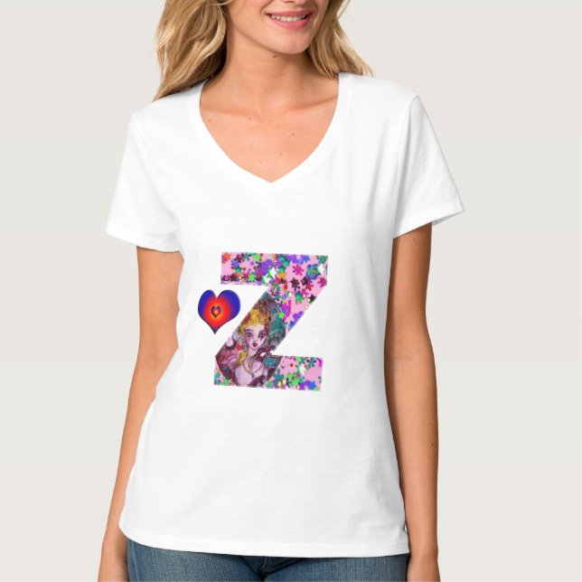 CAMISETA VALENTINE VENETIAN MASQUERADE MONOGRAM M CARTA (Anverso)