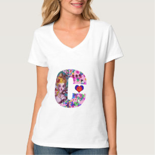 CAMISETA VALENTINE VENETIAN MASQUERADE MONOGRAM M CARTA