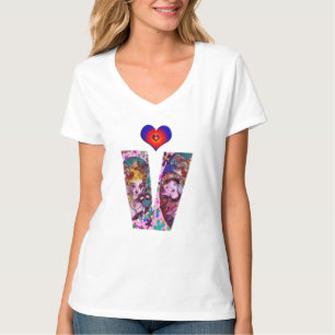 CAMISETA VALENTINE VENETIAN MASQUERADE MONOGRAM V CARTA