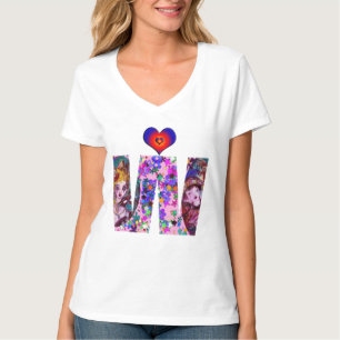 CAMISETA VALENTINE VENETIAN MASQUERADE MONOGRAM W CARTA