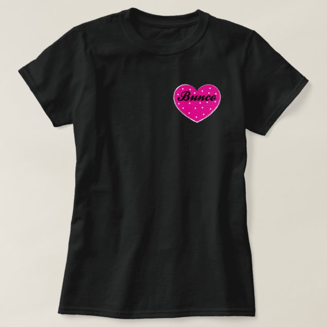 Camiseta Valentines Bunco Heart con puntos de dados (Diseño del anverso)