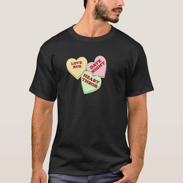 Camiseta Valentines Candy Hearts (Anverso)