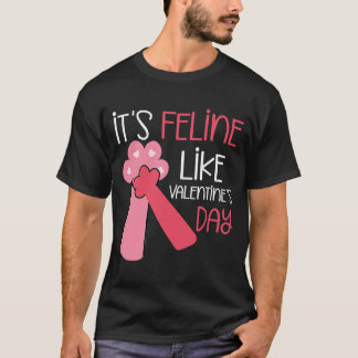 Camiseta Valentines Cat Kitten Dueño El día de San Valentín