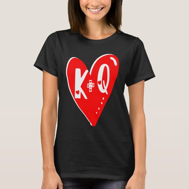 Camiseta Valentines Day 2022 Couples Matching Alphabetic Le (Anverso)
