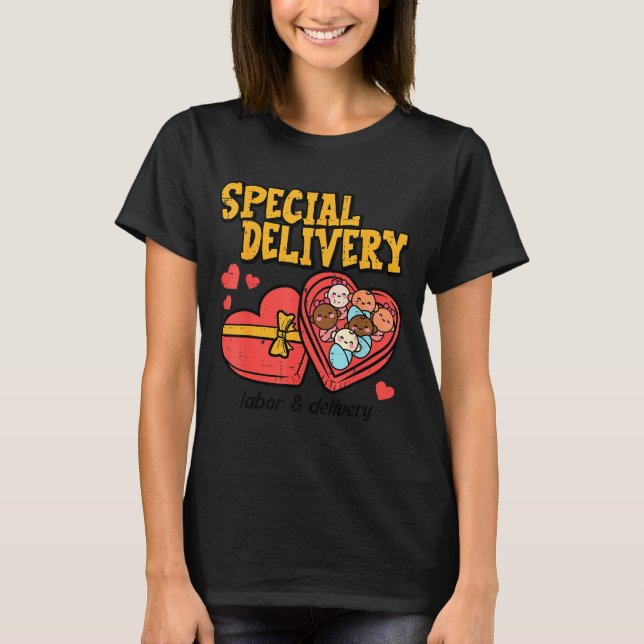 Camiseta Valentines Day Baby Special Labor Delivery Nurse W (Anverso)