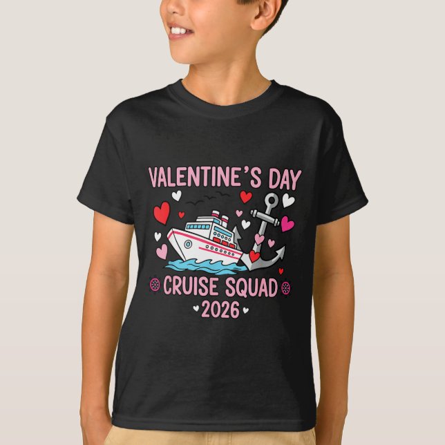 Camiseta Valentines Day Cruise 2026 Matching Family Couples (Anverso)