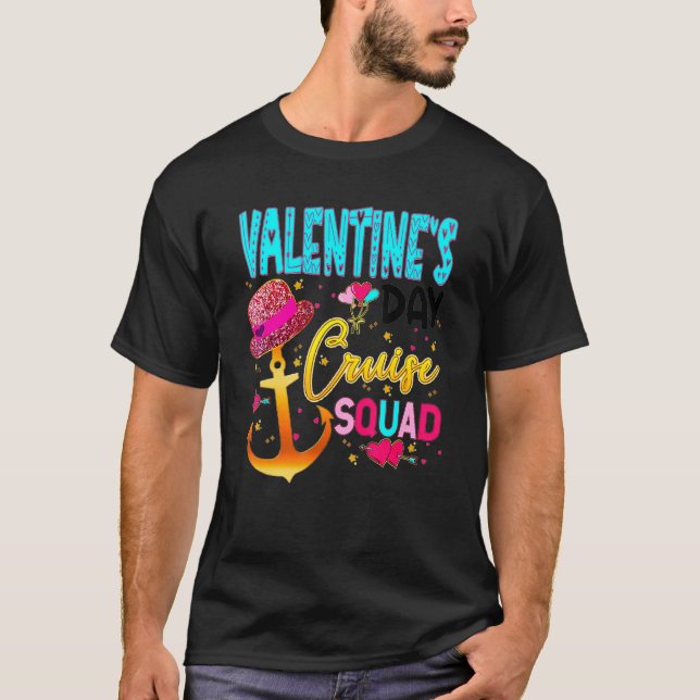 Camiseta Valentine's Day Cruise Squad Couple Family Friend  (Anverso)