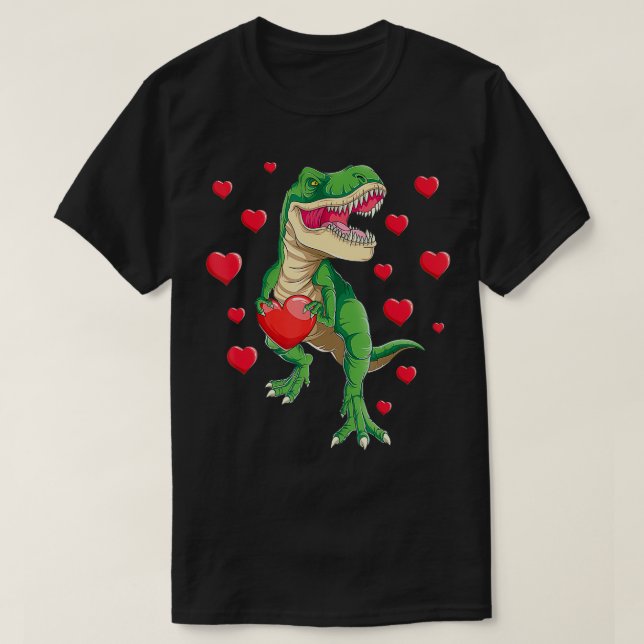 Camiseta Valentines Day Dinosaur Gift Love Heart Tre Gift B (Diseño del anverso)