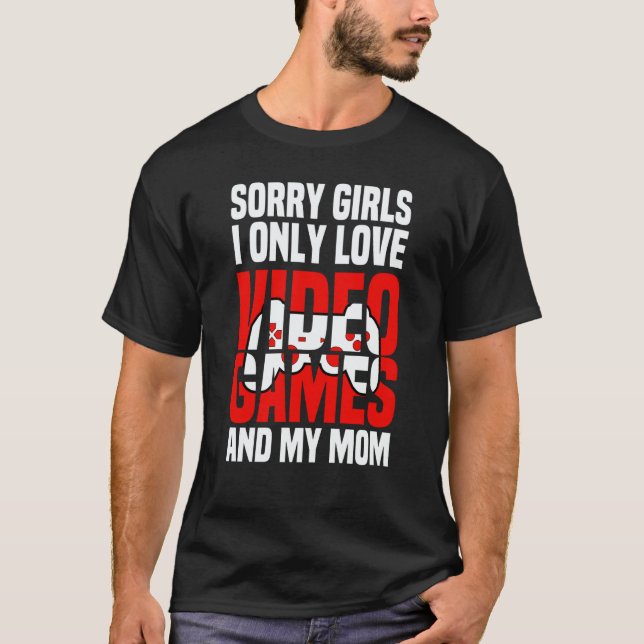 Camiseta Valentines Day for Video Games Gamer And Mom (Anverso)