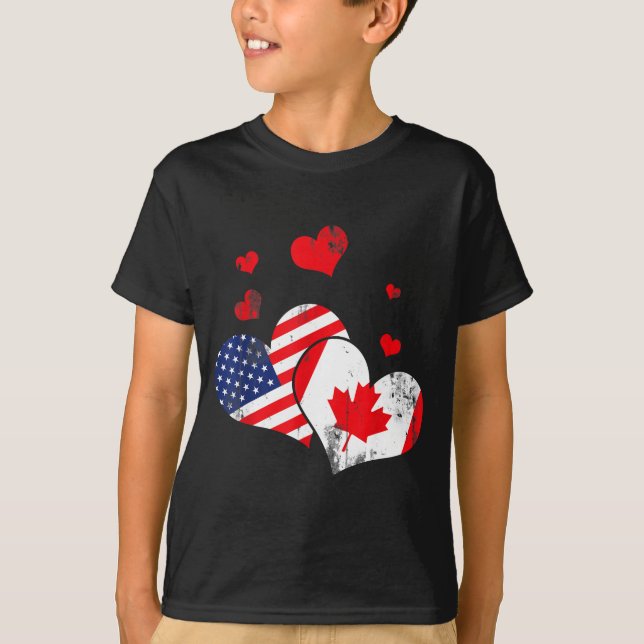 Camiseta Valentine's Day Gift Maple Leaf Canada  (Anverso)