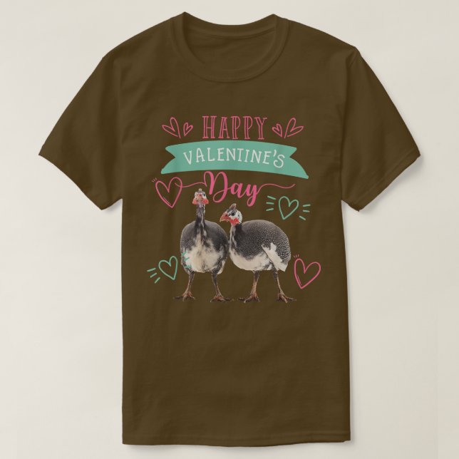 Camiseta Valentine's Day Guinea Hen Gift for Women T-Shirt (Diseño del anverso)