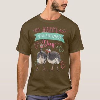 Camiseta Valentine's Day Guinea Hen Gift for Women T-Shirt